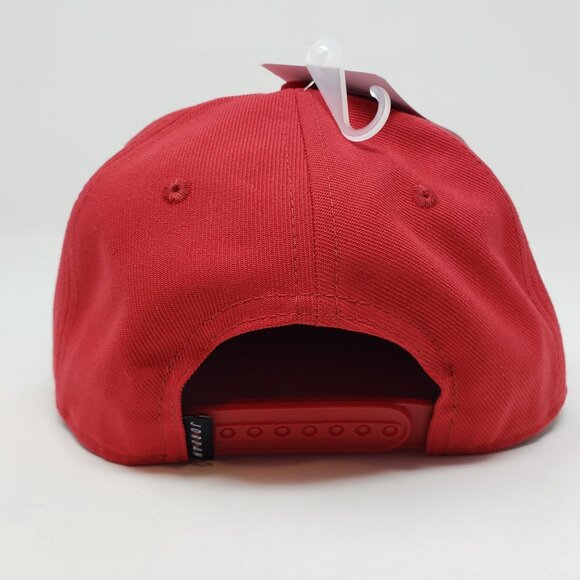 Jordan Red Snapback Hat Big Kids Size 8-20 Embroidered Logo Adjustable Fit - Picture 5 of 8